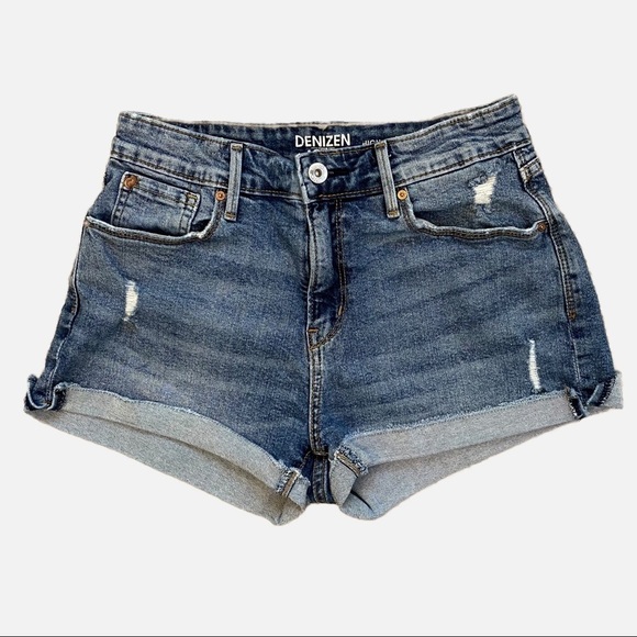 Levi’s Denizen High Rise Shorts Size 27 - Picture 2 of 11